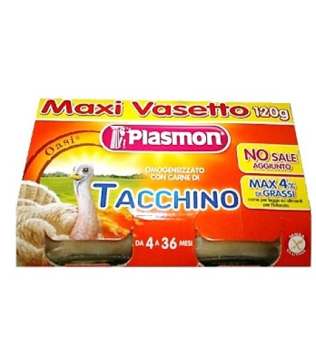 Plasmon Omog Tacchino 120gx2pz