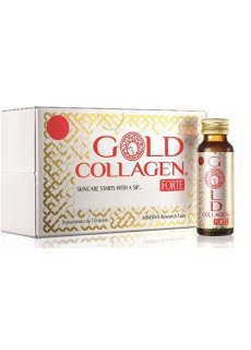 Gold Collagen Forte 10 Flaconi - Integratore Anti-età e Antiossidante 