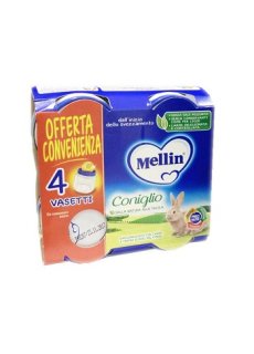 Mellin Omog Coniglio 4x80g