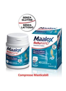 Maalox Reflurapid 40cpr Mastic