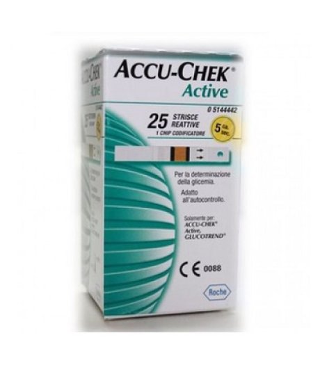 Accu-chek Active Striscie Reattive 25 Pezzi