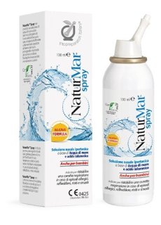 Fitopreparatori Italiani Naturmar Spray 100ml - Soluzione Nasale Ipertonica a Base di Acqua di Mare e Acido Ialuronico
