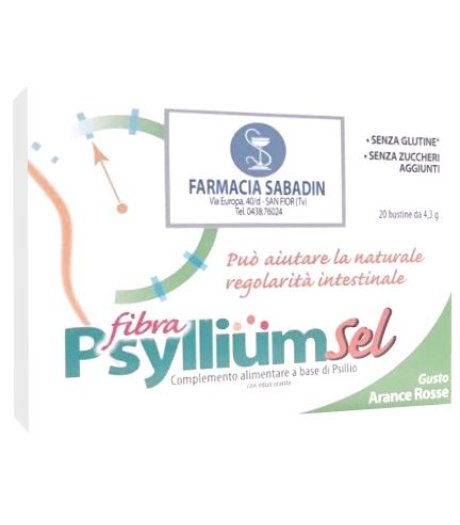 Fitopreparatori Italiani Psyllium Sel 20 Buste - Integratore per Favorire la Fisiologica Regolarità del Transito Intestinale