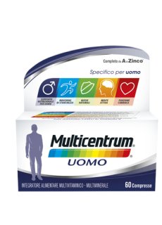 Multicentrum Uomo 60 Compresse - Integratore Multivitaminico e Multiminerale