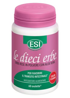 Esi Le Dieci Erbe Colon Cleanse 60 Ovalette - Integratore Per Regolarità Intestinale