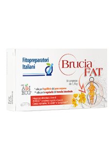 Fitopreparatori Italiani Brucia Fat 30 Compresse - Integratore Utile Per L'Equilibrio Del Peso Corporeo e La Regolarità Del Transito Intestinale
