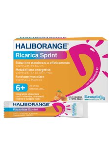 Haliborange Ricarica Sprint Integratore Per Ridurre Stanchezza E Affaticamento 20 Stick Orosolubili 