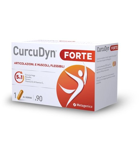 Curcudyn Forte Metagenics 90 Capsule Integratore Per Il Benessere Di Articolazioni Muscoli e Cartilagini