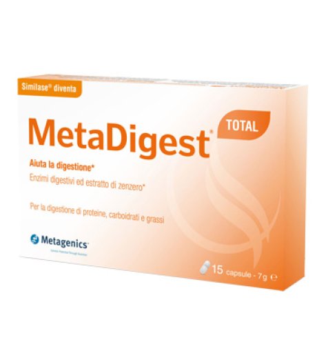 Metadigest Total 15 Capsule Metagenics Integratore Per Favorire La Digestione e Ridurre Il Gonfiore