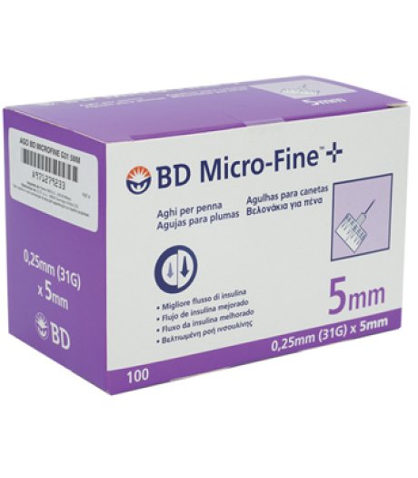 Bd Microfine Ago G31 5mm 100pz