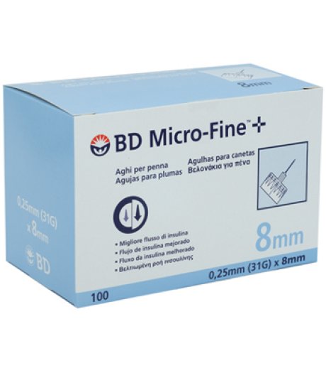 BD MICROFINE AGO G31 8MM 100PZ