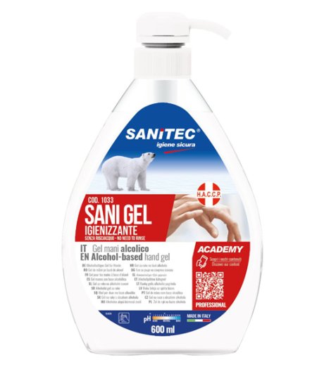 Sanitec Sani Gel Alcolico600ml