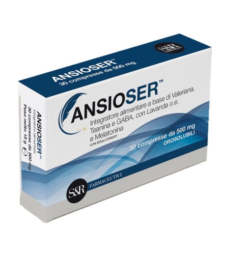 Ansioser 30 Compresse Orosolubili Integratore Per Contrastare Stress e Insonnia