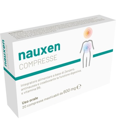 Nauxen 20 Compresse Masticabili - Nausea, Chinetosi, Disturbi Gastrici
