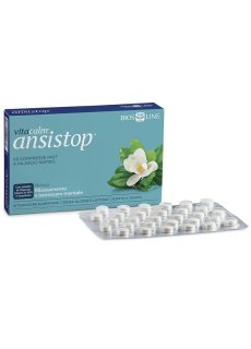 Bios Line VitaCalm AnsiStop 60 Compresse a Rilascio Rapido - Integratore per Rilassamento e Benessere Mentale