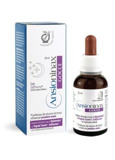 Fitopreparatori Italiani Ansioninax Gocce 30ml - Integratore per ridurre il tempo necessario per prendere sonno e favorire il rilassamento