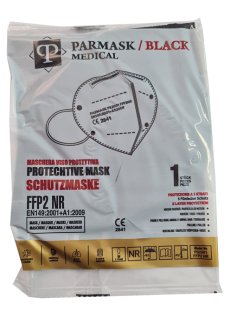 MASCHERINA FFP2 NERA PAR 10PZ