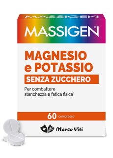 Massigen Magnesio E Potassio Senza Zucchero 60 Compresse