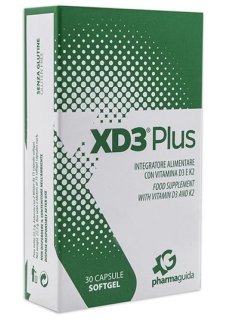 XD3 Plus 30 Capsule Softgel - Integratore di Vitamine D3 e K2