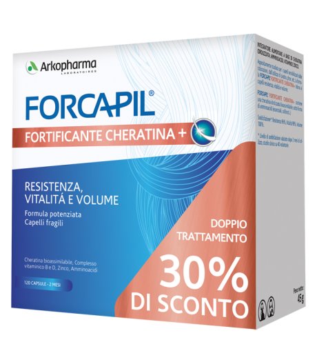 Arkopharma Forcapil Fortificante Cheratina+ Promo 60+60 Capsule