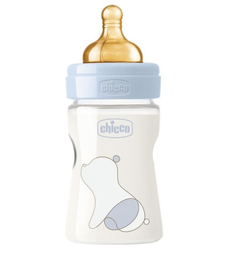 Chicco Biberon Original Touch 1 Foro Boy Caucciù 0 Mesi+ 150ml