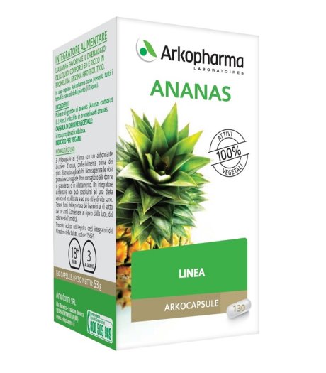 Arkopharma Ananas Drenante Cellulite 130 Capsule