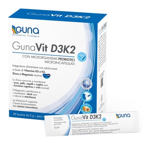 Gunavit D3K2 30 stick - Integratore Multivitaminico 