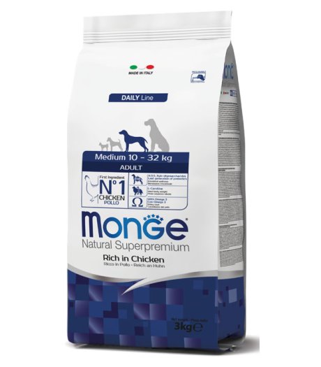 MONGE DOG MED ADULT 3KG