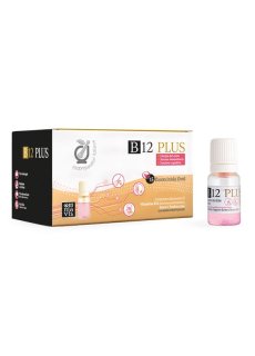 Fitopreparatori Italiani B12 Plus 15 Fiale Da 10ml - Integratore a base di Vitamina B12, Zinco e Fosfoserina