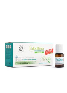 Fitopreparatori Italiani Erboflora Intolerance Forte 12 Flaconcini - Integratore a base di Probiotici, Fibre Prebiotiche e Vitamine Del Gruppo B Utile Per L'Equilibrio Della Flora Intestinale