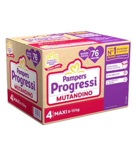 PAMPERS PROG MUT QUADRI MX 76P