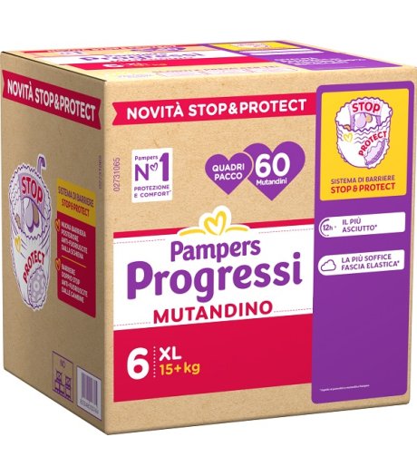 PAMPERS PROG MUT QUADRI XL 60P