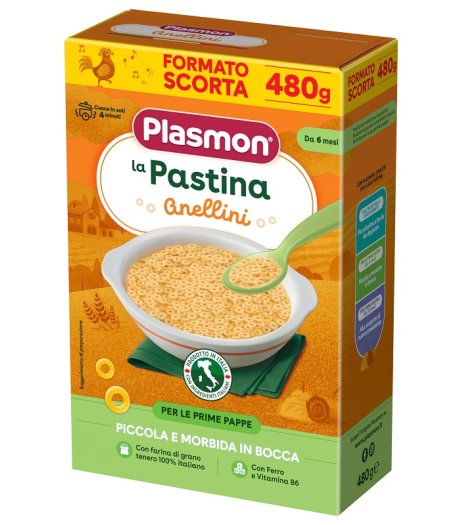 PLASMON Pasta Anellini 480g