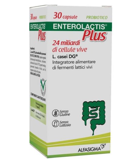 Enterolactis Plus Integratore di Fermenti Lattici Vivi 30 Capsule 