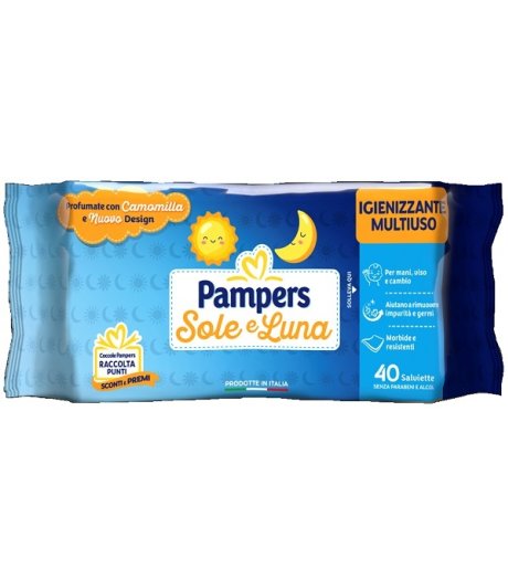 PAMPERS WIPES SOLE&LUNA 40PZ