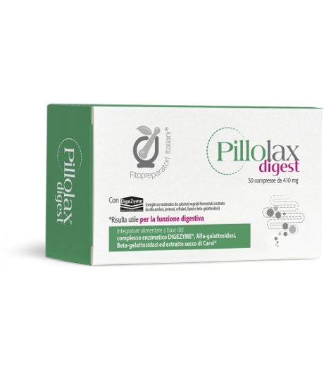 Fitopreparatori Italiani Pillolax Digest 30 Compresse - Integratore per Difficoltà Digestive e Gonfiore