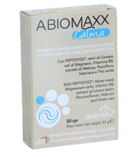 Abiomaxx Calma 30 Compresse Favorisce Il Normale Stato Di Calma