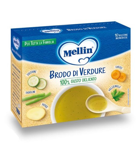 Mellin Brodo Verdure 10x8g