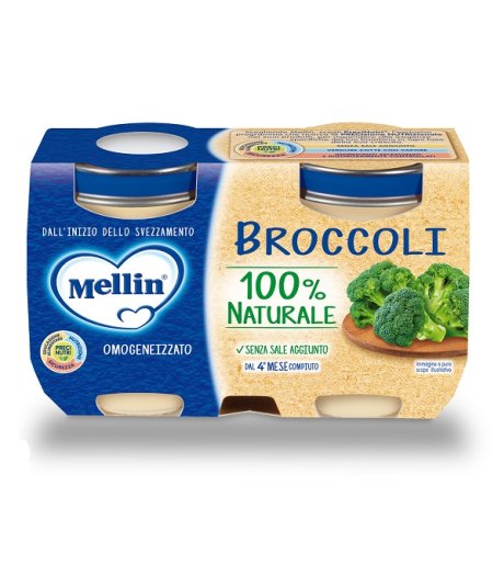 Mellin Omog Broccoli 2x125g