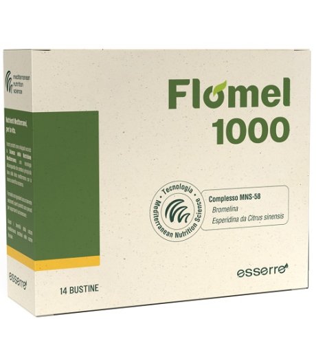 Flomel 1000 - Esserre Pharma - 14 bustine - Integratore drenante per ritenzione idrica, cellulite e microcircolo 