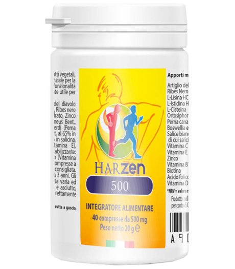 HARZEN-500 INTEG 40CPR 500MG