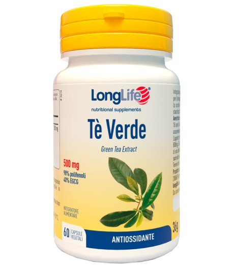 LONGLIFE TE VERDE 60 Cps 500mg