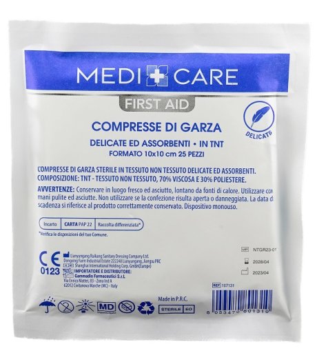 GARZA COTONE 10X10CM 25PZ