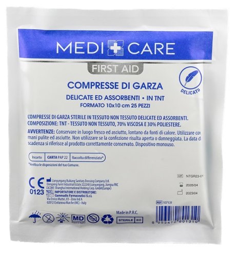 GARZA TNT 10X10CM 25PZ