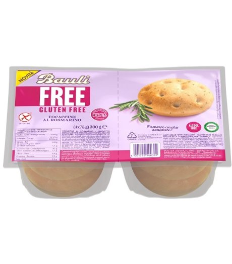 BAULI FREE Focaccine Rosmarino BAULI FREE Focaccine Rosmarino