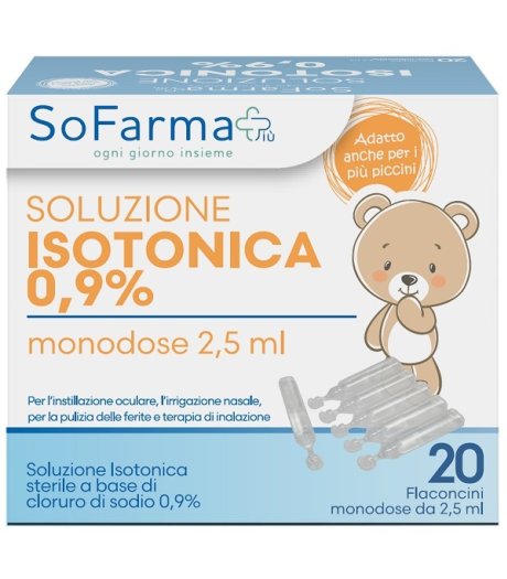 SOLUZ SALINA 0,9% 20FL 2,5ML SF+