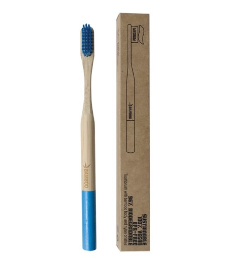 SPAZZOLINO BAMBOO MEDIUM BLU