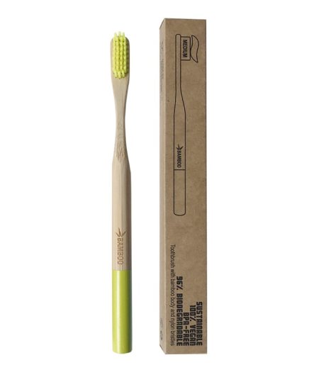 SPAZZOLINO BAMBOO MEDIUM LIME