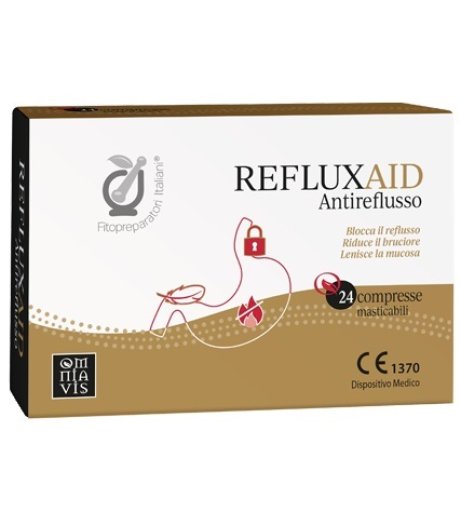 Fitopreparatori Italiani Refluxaid 24 Compresse Masticabili - Antireflusso