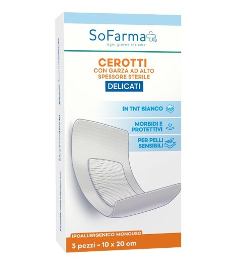 CEROTTO DELICATO 10X30CM 3P SF+